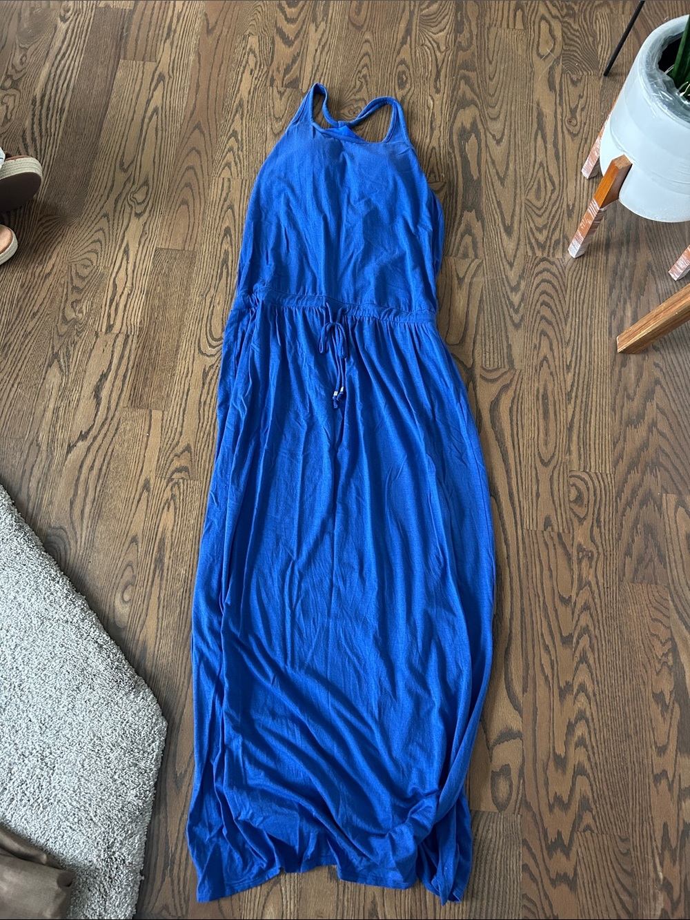 Athleta Royal Blue Racerback Maxi Dress